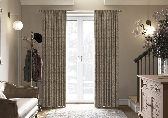 William Morris At Home Strawberry Thief, Woven Limestone - Made to Measure Curtains - Image 3